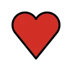 Red Heart emoji on OpenMoji