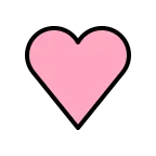 Emoji Corazón rosa en OpenMoji