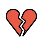 Broken Heart emoji on OpenMoji