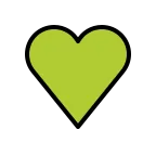 Emoji Corazón verde en OpenMoji