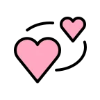 Revolving Hearts emoji on OpenMoji