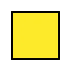 Emoji Cuadrado amarillo en OpenMoji