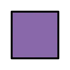 Emoji Cuadrado morado en OpenMoji