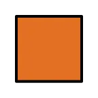 Orange Square emoji on OpenMoji