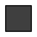 Black Large Square emoji on OpenMoji