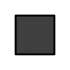 Black Medium Square emoji on OpenMoji
