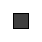 Black Small Square emoji on OpenMoji