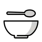 Bowl with Spoon emoji on OpenMoji