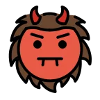 Emoji Demonio japonés oni en OpenMoji