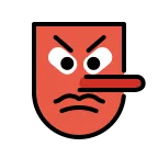 Emoji Demonio japonés tengu en OpenMoji