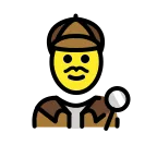 Emoji Detective hombre en OpenMoji