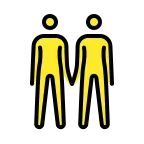 Emoji Dos personas de la mano en OpenMoji