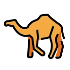Camel emoji on OpenMoji