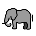 Emoji Elefante en OpenMoji