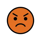 Emoji Enojado en OpenMoji