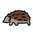 Hedgehog emoji on OpenMoji