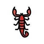 Emoji Escorpión en OpenMoji