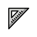 Triangular Ruler emoji on OpenMoji