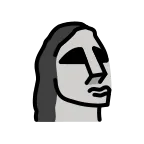 Moai emoji on OpenMoji