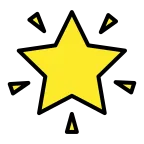 Emoji Estrella brillante en OpenMoji