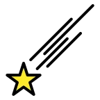 Shooting Star emoji on OpenMoji
