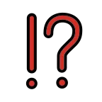 Emoji Exclamación e interrogación en OpenMoji