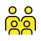 Emoji Familia: adulto, adulto, niño, niño en OpenMoji