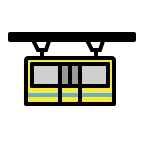 Suspension Railway emoji on OpenMoji