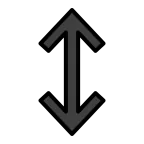 Up-Down Arrow emoji on OpenMoji