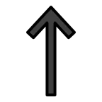 Up Arrow emoji on OpenMoji