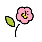 Emoji Flor de hibisco en OpenMoji
