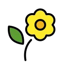 Emoji Flor en OpenMoji