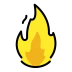 Fire emoji on OpenMoji