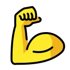 Emoji Fuerza (bíceps) en OpenMoji