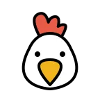 Chicken emoji on OpenMoji