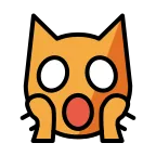 Emoji Gato asustado en OpenMoji