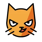 Cat with Wry Smile emoji on OpenMoji