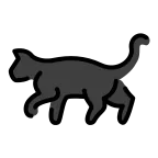 Emoji Gato negro en OpenMoji