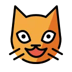 Emoji Gato sonriendo en OpenMoji