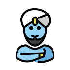Man Genie emoji on OpenMoji