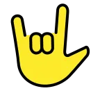 Love-You Gesture emoji on OpenMoji