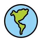 Globe Showing Americas emoji on OpenMoji