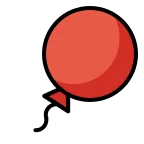 Balloon emoji on OpenMoji