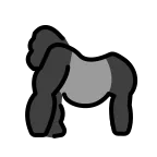 Emoji Gorila en OpenMoji