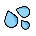Emoji Gotas de sudor en OpenMoji