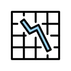 Chart Decreasing emoji on OpenMoji