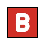 B Button (Blood Type) emoji on OpenMoji