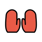 Gloves emoji on OpenMoji