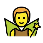 Man Fairy emoji on OpenMoji