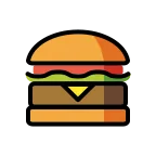 Emoji Hamburguesa en OpenMoji